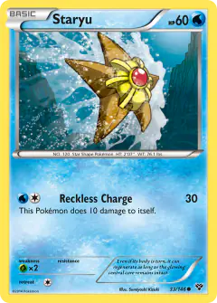 Staryu 33/146 Common card from XY Base