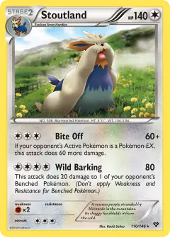 Stoutland 110/146 Rare card from XY Base