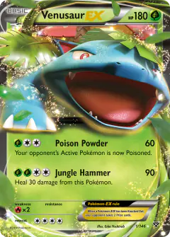 Venusaur-EX 1/146 Rare Holo EX card from XY Base