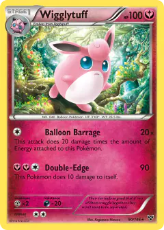 Wigglytuff 90/146 Rare card from XY Base