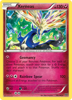 Xerneas 96/146 Rare card from XY Base