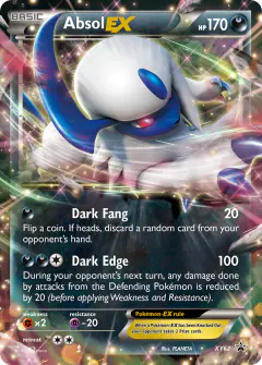 Absol-EX XY62 Promo card from XY Black Star Promos