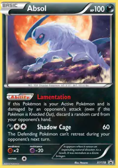 Absol XY178 Promo card from XY Black Star Promos