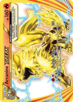 Arcanine BREAK XY180 Promo card from XY Black Star Promos