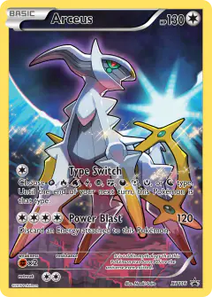 Arceus XY116 Promo card from XY Black Star Promos