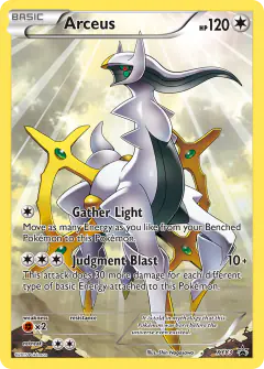 Arceus XY83 Promo card from XY Black Star Promos