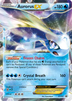 Aurorus-EX XY102 Promo card from XY Black Star Promos