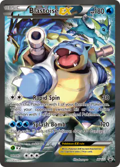 Blastoise-EX XY122 Promo card from XY Black Star Promos