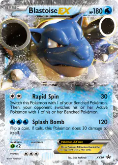 Blastoise-EX XY30 Promo card from XY Black Star Promos