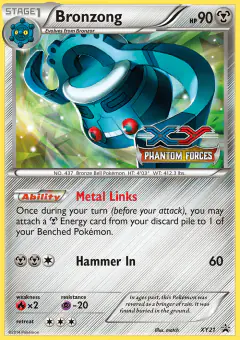 Bronzong XY21 Promo card from XY Black Star Promos
