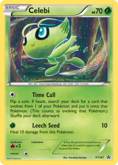 Celebi XY187 Promo card from XY Black Star Promos