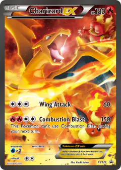 Charizard-EX XY121 Promo card from XY Black Star Promos