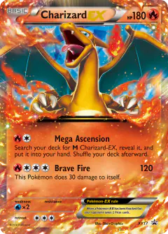 Charizard-EX XY17 Promo card from XY Black Star Promos
