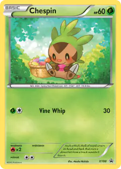 Chespin XY88 Promo card from XY Black Star Promos