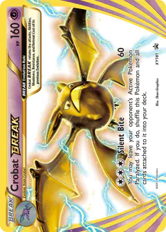 Crobat BREAK XY181 Promo card from XY Black Star Promos