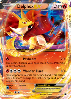 Delphox-EX XY19 Promo card from XY Black Star Promos