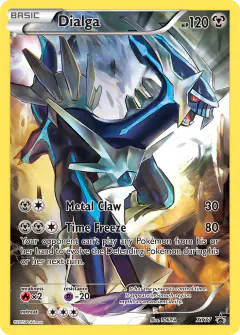 Dialga XY77 Promo card from XY Black Star Promos