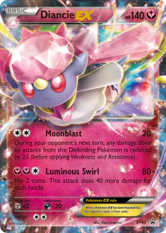 Diancie-EX XY43 Promo card from XY Black Star Promos