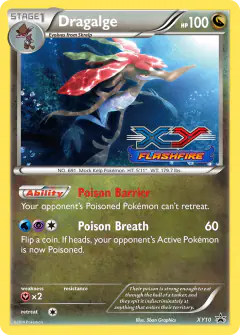 Dragalge XY10 Promo card from XY Black Star Promos