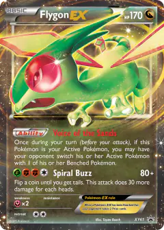 Flygon-EX XY61 Promo card from XY Black Star Promos