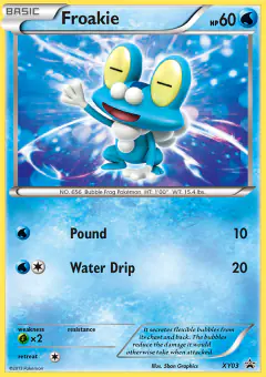 Froakie XY03 Promo card from XY Black Star Promos
