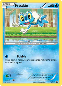 Froakie XY138 Promo card from XY Black Star Promos