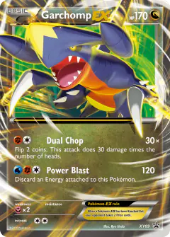 Garchomp-EX XY09 Promo card from XY Black Star Promos