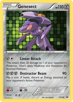 Genesect XY196 Promo card from XY Black Star Promos