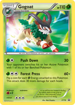 Gogoat XY16 Promo card from XY Black Star Promos