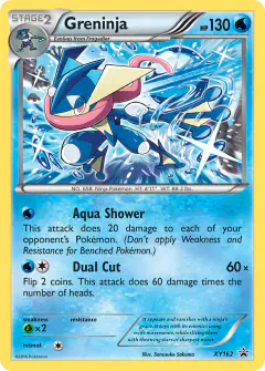 Greninja XY162 Promo card from XY Black Star Promos