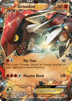 Groudon-EX XY42 Promo card from XY Black Star Promos