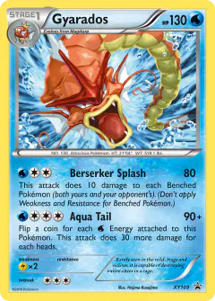 Gyarados XY109 Promo card from XY Black Star Promos
