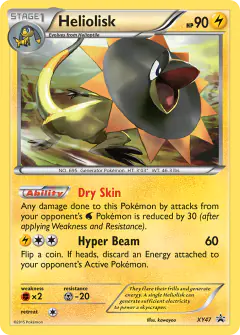 Heliolisk XY47 Promo card from XY Black Star Promos