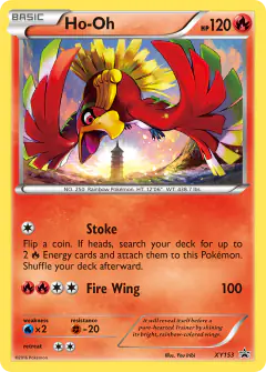 Ho-Oh XY153 Promo card from XY Black Star Promos