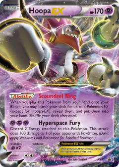 Hoopa-EX XY71 Promo card from XY Black Star Promos