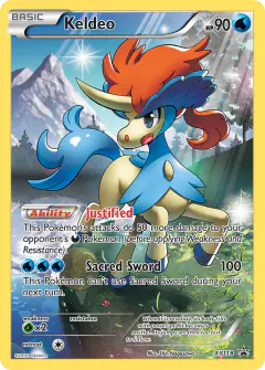 Keldeo XY118 Promo card from XY Black Star Promos