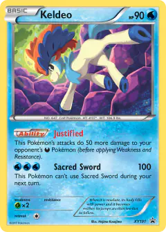 Keldeo XY191 Promo card from XY Black Star Promos