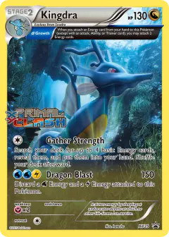 Kingdra XY39 Promo card from XY Black Star Promos