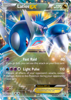 Latios-EX XY72 Promo card from XY Black Star Promos