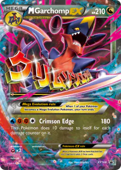 M Garchomp-EX XY168 Promo card from XY Black Star Promos