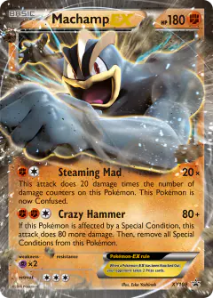 Machamp-EX XY108 Promo card from XY Black Star Promos