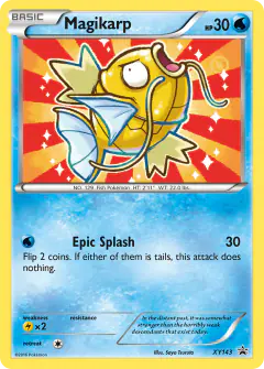 Magikarp XY143 Promo card from XY Black Star Promos