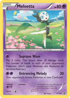 Meloetta XY193 Promo card from XY Black Star Promos