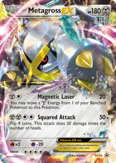 Metagross-EX XY34 Promo card from XY Black Star Promos