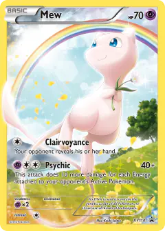 Mew XY110 Promo card from XY Black Star Promos