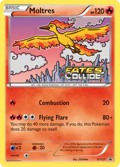 Moltres XY127 Promo card from XY Black Star Promos