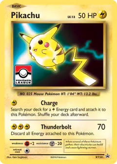 Pikachu XY202 Promo card from XY Black Star Promos