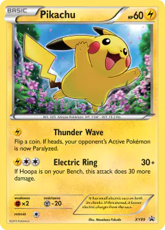 Pikachu XY89 Promo card from XY Black Star Promos