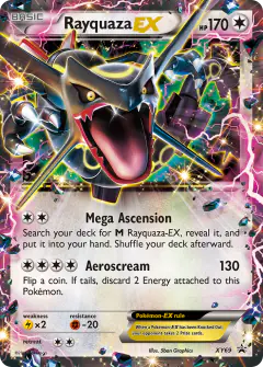 Rayquaza-EX XY69 Promo card from XY Black Star Promos