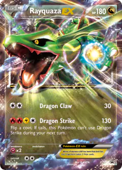 Rayquaza-EX XY73 Promo card from XY Black Star Promos